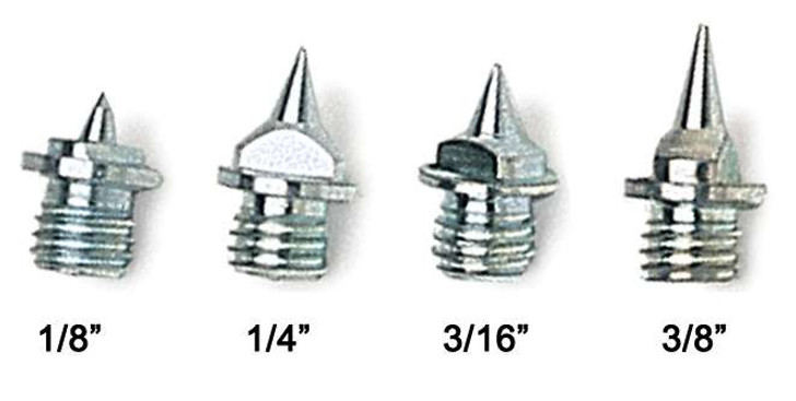 1 inch clearance track spikes