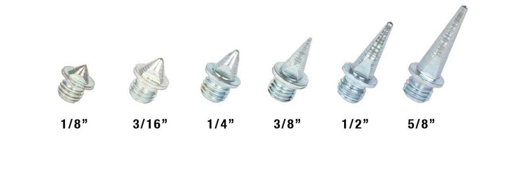 Athletic Replacement Steel Pyramid Spikes - On Track & Field Inc