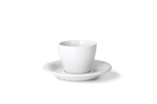 Meno 3oz Espresso Cup & Saucer - White Meno 3oz Espresso Cup & Saucer - White