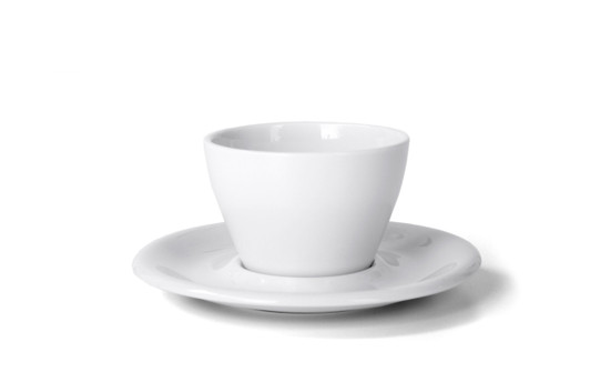 Meno 5oz Single Cappuccino Cup & Saucer - White Meno 5oz Single Cappuccino Cup & Saucer - White