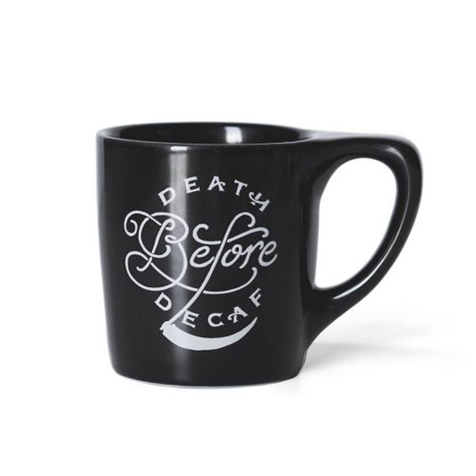 Lino "Death Before Decaf" 10oz Coffee Mug Lino "Death Before Decaf" 10oz Coffee Mug