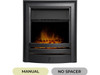 Borealis Electric Fire with Optional Remote and Spacer in Matt Black Borealis Electric Fire with Optional Remote and Spacer in Matt Black