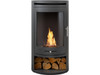OKO S5 Bio Ethanol Stove with Log Store