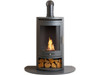 OKO S5 Bio Ethanol Stove with Log Store