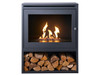OKO S6 Bio Ethanol Stove  with Log Store 3kw