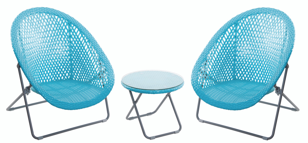 Tobs 3 Piece Garden Set - Aqua Blue  - LOCAL DELIVERY ONLY 