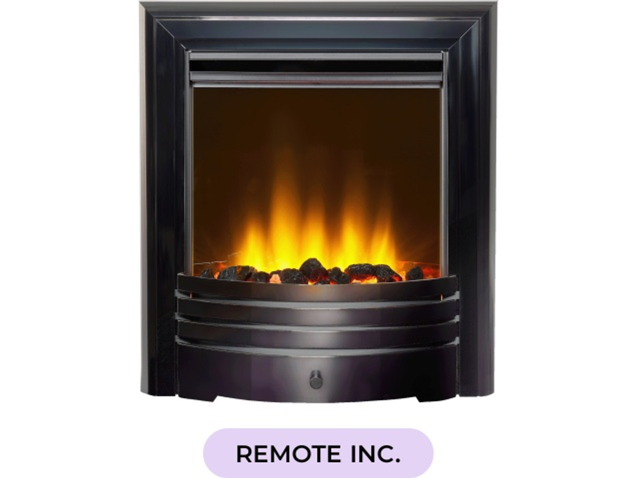 Neo Electric Fire with Remote control in Black Chrome Neo Electric Fire with Remote control in Black Chrome