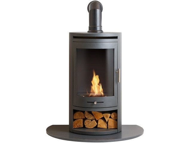 OKO S5 Bio Ethanol Stove with Log Store