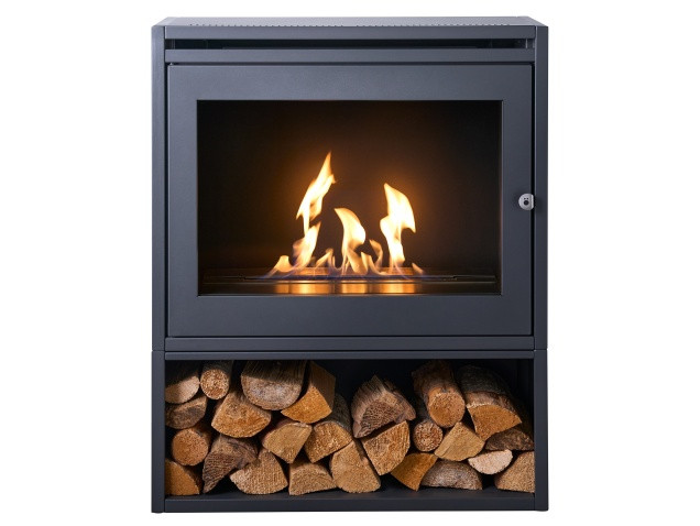 OKO S6 Bio Ethanol Stove  with Log Store 3kw