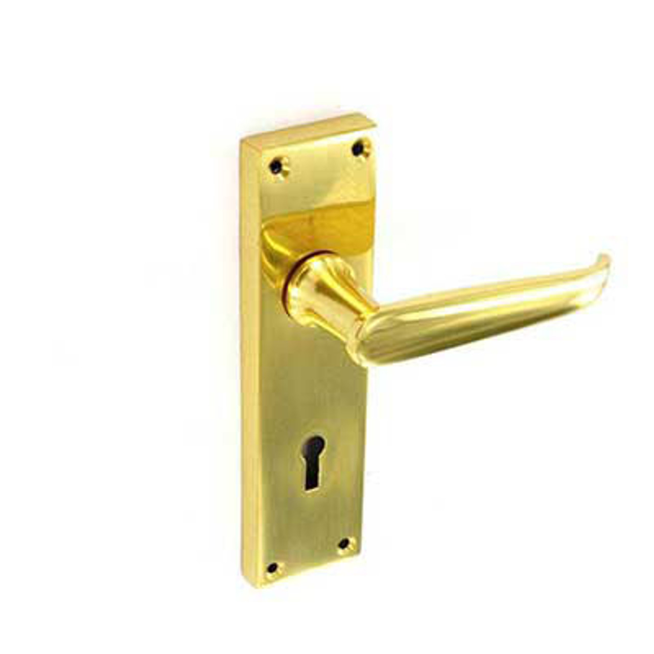 Victorian Lock Handles 150mm Brass 