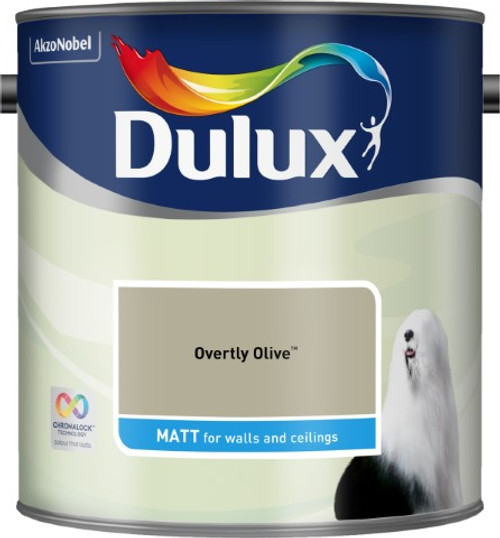 2.5L Dulux Matt Emulsion Overtly Olive