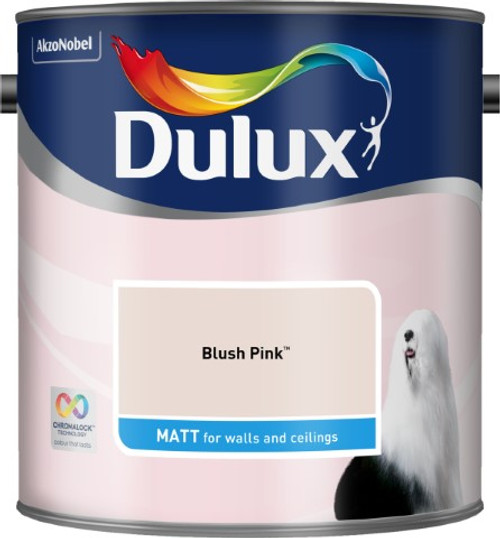 2.5L Dulux Matt Emulsion Blush Pink
