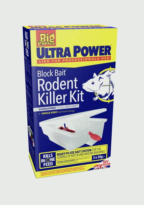 The Big Cheese Ultra Power Block Bait Rodent Killer Kit