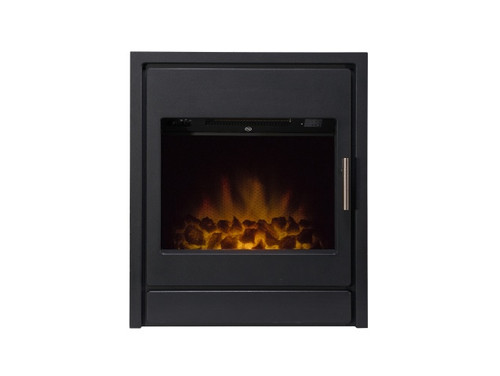Phoenix Inset Electric Fire with Remote in Charcoal Grey