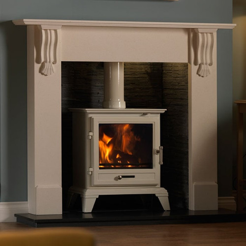 Classic 8 Eco Gas Stove in Warm White Manual or Remote