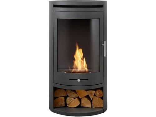 OKO S5 Bio Ethanol Stove with Log Store