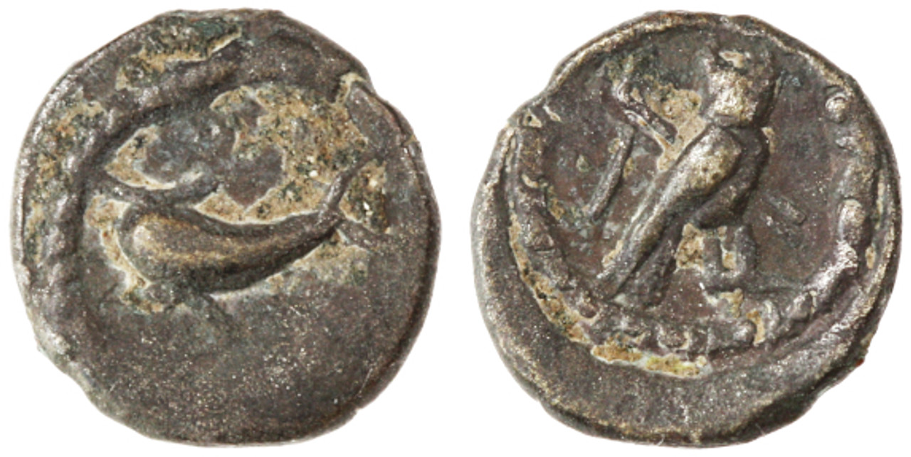 Tyre, Phoenicia AR 1/16 Shekel, Very Fine, 425 - 310 B.C.E.