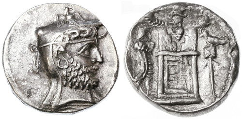 Autophradrates II (Vadfradad) AR Tetradrachm, Persis, VERY RARE!, Finest Style portrait - see notes,  Early - mid 2nd Century B.C.E.