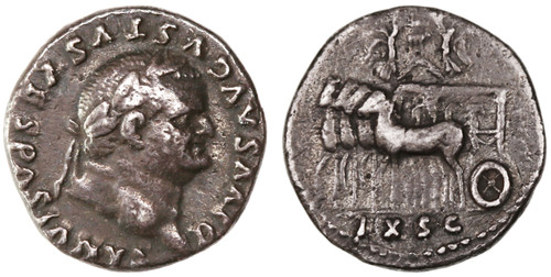 Vespasian AR Denarius, Judaea Capta Vespasian AR Denarius, Judaea Capta