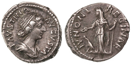 Faustina Junior AR Denarius Faustina Junior AR Denarius