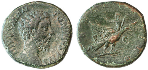 Marcus Aurelius AE Sestertius Marcus Aurelius AE Sestertius
