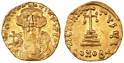 Constans II Gold AV Solidus Constans II Gold AV Solidus