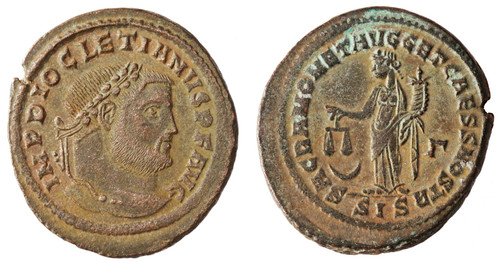 Diocletian AE Large Follis Diocletian AE Large Follis