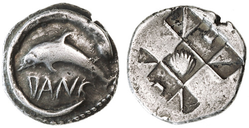 Zankle, Sicily (later Messana) AR Drachm Zankle, Sicily (later Messana) AR Drachm