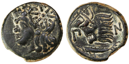 Cimmerian Bosporos, Pantikapaion AE