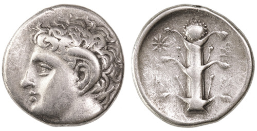 Cyrene, Cyrenaica AR Didrachm