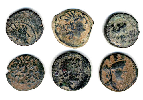 Lot of Six Greek and Greek Provincial Bronzes incl Alexander III the Great.