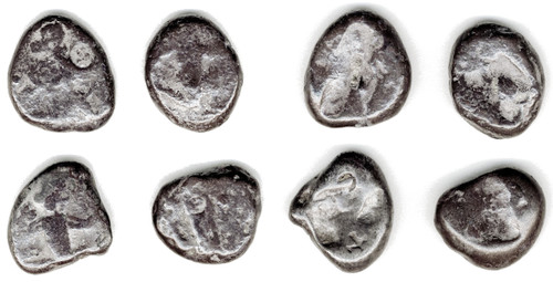 Lof of Four Persia, Achaemenid Kings AR Siglos