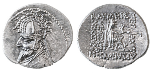 Sinatruces AR Drachm, Parthia