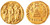 Heraclius and Heraclius Constantine with Heraclonas Gold AV Solidus, Near Extremely Fine, 639 - 641 C.E