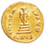 Heraclius with Heraclius Constantine AV Gold Solidus, Extremely Fine, 616 - 625 C.E.