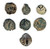 Biblical AE Prutah type group lot, Seven coins, Fine, 135 B.C.E. - 58/59 C.E.