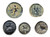 Lot of five Greek Bronze coins, Very Fine, 2nd Century B.C.E. to 2nd Century C.E.
