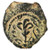 Alexander Jannaeus "Lily" AE Prutah, PLATE Coin, GVF, 103 - 76 B.C.E.