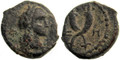 Aretas IV AE, Nabataea, Petra, F+/VF, 9 B.C.E. - 40 C.E.