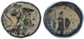 Antiochos I AE, RARE Edessa Mint