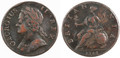 King George II Half Penny, Great Britian