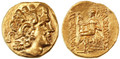 Mithradates V AV Gold Stater in the name of Lysimachos