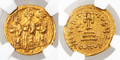 Heraclius and Heraclius Constantine with Heraclonas Gold AV Solidus