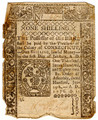 Colonial Note - Connecticut One Shilling, June 19th 1776