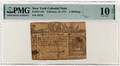 Colonial  Currency Note - New York One Pound, February 16, 1771