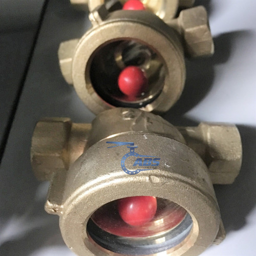 1/2 BSP THREADED BRASS SIGHT GLASS
