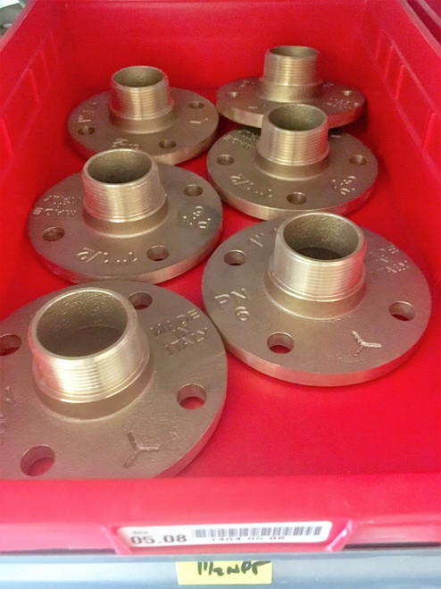 DN40 PN6 Bronze Flange with Male 1-1/2" NPT Stud
