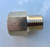G1/4 LH Female x 1/4 Male NPT Brass Hex Nipple