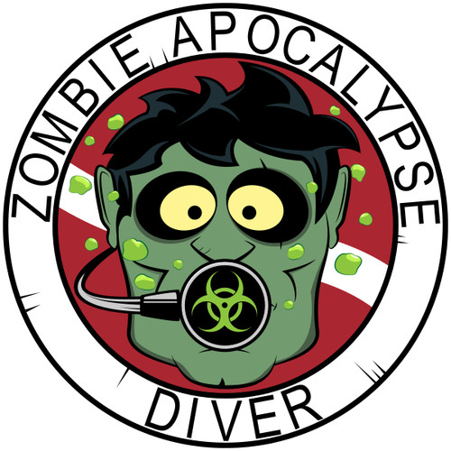 Zombie Diver T-shirts - White