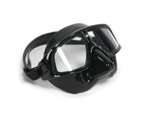 SEAC Italia Mirrored Lens Dive Mask (Black Silicone, Orange) 